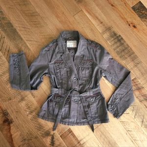 100% Cotton Blazer Tie Jacket